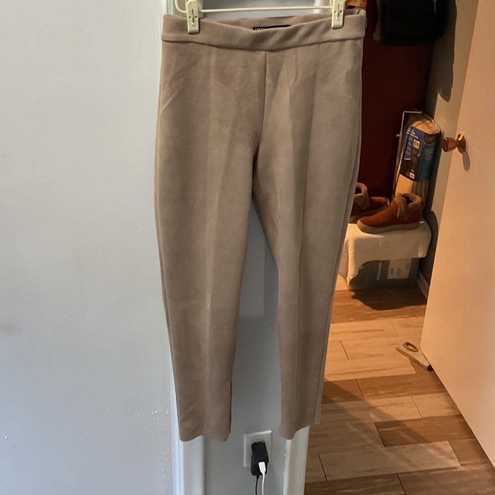 P380. Zara Camel Suede Trousers